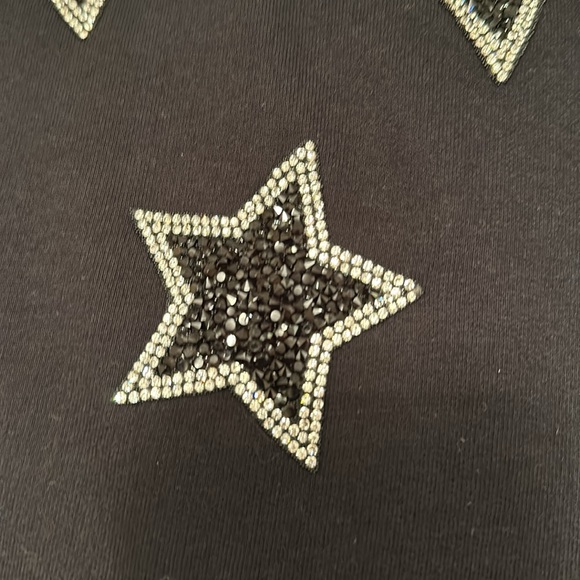 INC long sleeve top with star appliqué - Picture 3 of 5